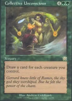 1x Collective Unconscious Heavy Play MTG Magic - Kid Icarus - - Image 1