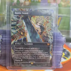 Buster Sword Borderless Magic the Gathering Final Fantasy Regular - Image 1
