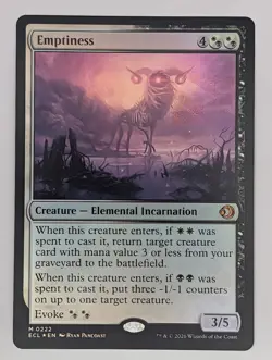 Foil Emptiness 222 Lorwyn Eclipsed Mtg NM - Image 1