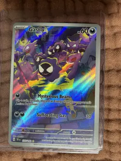 Gastly Illustration RARE 177/ 162 Pokemon Temporal Forces NM - Image 1