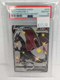 2020 Pokemon SWSH #079 FA/Charizard V Champion's Path-Secret PSA 10 - Image 3