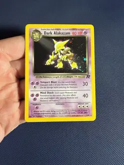 Pokemon TCG Dark Alakazam 1/82 Team Rocket Holo Rare Stage 2 60HP Unlimited - Image 1