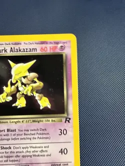 Pokemon TCG Dark Alakazam 1/82 Team Rocket Holo Rare Stage 2 60HP Unlimited - Image 3