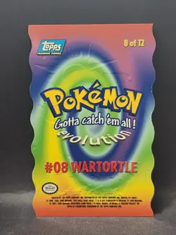 Wartortle 8 of 12 Die Cut 1999 Topps Pokemon - Image 2