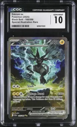 Zekrom ex - Black Bolt [BLK-166] English Pokemon CGC 10 - Image 1