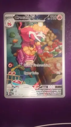 Pokemon TCG Crocalor Scarlet & Violet Paldea Evolved 202/193 - Image 1