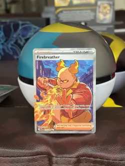 Firebreather PHANTASMAL FLAMES Pokemon TCG PFL 119/094 Illustration Rare Trainer - Image 1