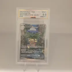 AGS 9.5 MINT+ 2025 Pokemon Mega Evolution #135 Exeggutor Illustration Rare - Image 1