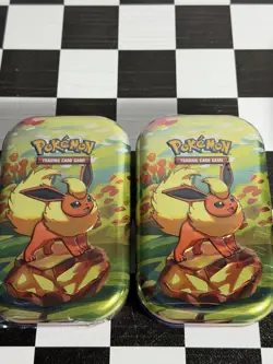 Pokemon Prismatic Evolutions Complete Set of 8 Mini Tins SEALED - Image 5
