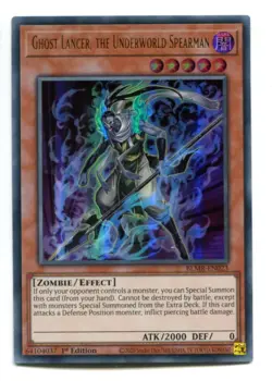 Yu-Gi-Oh! Ghost Lancer the Underworld Spearman Ultra Rare englisch BLMR-EN023 - Image 1