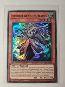 Yu-Gi-Oh! Mitsurugi no Mikoto, Aramasa • ALIN-DE090 • Super Rare • Deutsch • NM - Image 1
