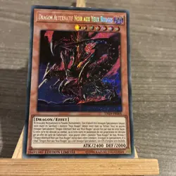 CARTE Yu Gi Oh DRAGON ALTERNATIF NOIR AUX YEUX ROUGES TN19-FR005 - Image 2