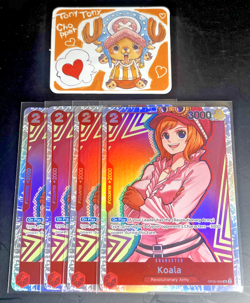 4x Playset Koala OP05-006 | One Piece TCG - SR Super Rare Foil English - Image 1