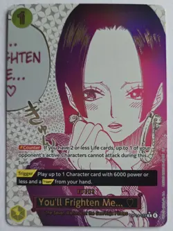 One Piece OPTCG English You'll Frighten Me...Event Parallel OP14-118 R* NM READ! - Image 1