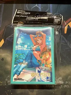 One Piece Card Game Bandai Official Sleeves Nami Japanese New - Image 1