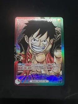 Japanese One Piece Card Game Monkey D. Luffy Parallel OP01-003 Nm - Image 1