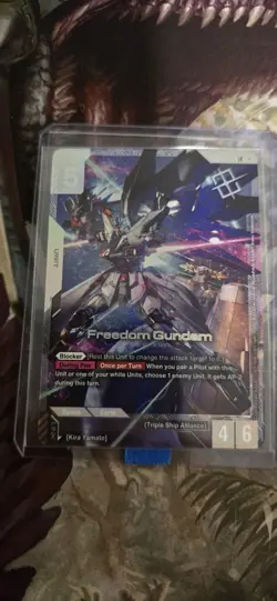 Gundam Card Game | GD01-065 FREEDOM GUNDAM Newtype Challenge Champion ENGLISH - Image 1