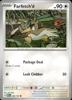 Farfetchd 083/165 NM / M - 151 Scarlet Violet Pokemon Card $2 Combined Shipping - Image 1