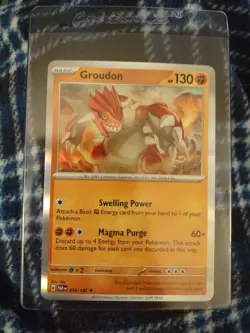 Groudon 093/182 Holo Rare Paradox Rift Pokemon TCG Card - Image 3