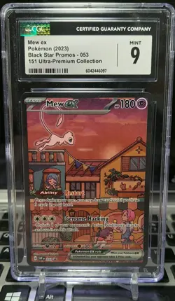 Mew ex 053 Sv: Scarlet & Violet Promo Cards Holo CGC 9 - Image 1