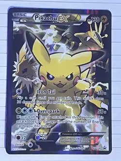 Pokemon Pikachu TCG EX XY124 Promo Card Good Condition - Image 1