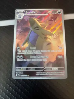 Pokemon TCG Scarlet & Violet Paldea Evolved Tyranitar Holo Card 222/193 Full Art - Image 1