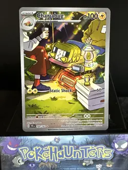 Pokemon Card Charjabug 169/162 Temporal Forces Holo Illustration Rare NM - Image 1