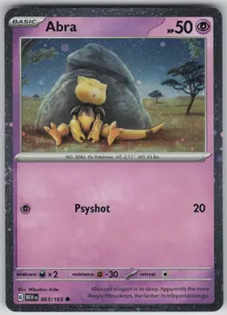 Abra - (Cosmos Holo) Promo Miscellaneous Cards & Products 063/165 NM - Image 1