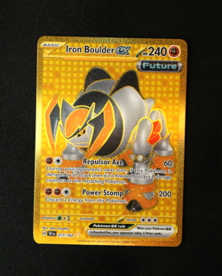 Pokemon Card TCG - Iron Boulder EX 217/162 - Temporal Forces - Hyper Rare - NM ⭐ - Image 1