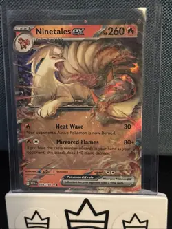 Pokemon TCG Ninetales EX SV Scarlet & Violet 151 Double Rare Holo Card - Image 1