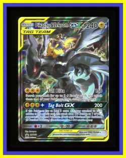 Pikachu & Zekrom GX - SM168 - Black Star Promo - Alternate Art - Pokemon Card - Image 1