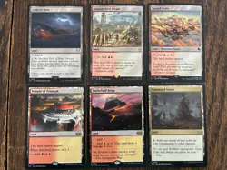 MTG BOROS (red white) - utility Land Lot - x6 NM regular MTG Commander - Image 1