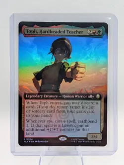 MTG Avatar The Last Airbender Toph, Hardheaded Teacher #0384 Extended Art Foil - Image 1