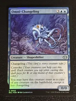 MTG Lorwyn Eclipsed Omni-Changeling Foil 0062 NM - Image 1