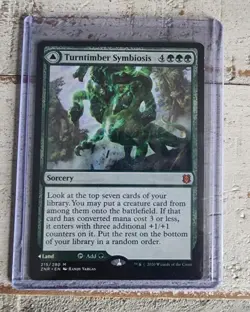 Turntimber Symbiosis Serpentine Wood Zendikar Rising ZNR Mythic Sorcery Land 215 - Image 1