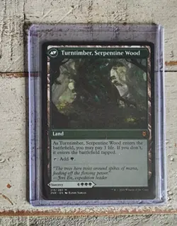 Turntimber Symbiosis Serpentine Wood Zendikar Rising ZNR Mythic Sorcery Land 215 - Image 2
