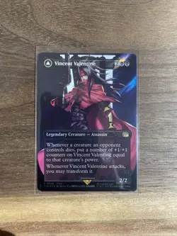 MTG Final Fantasy English Vincent Valentine Borderless 0528 Surge Foil - Image 1