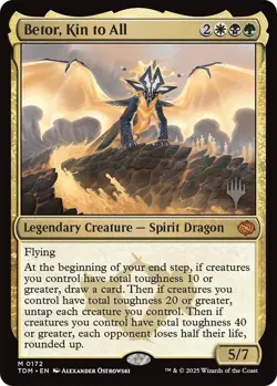 MTG Betor, Kin to All Tarkir Dragonstorm Promo Pack NM - Image 1
