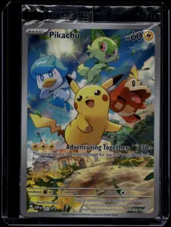 Pokemon TCG Pikachu 027 Scarlet & Violet Promo Sealed NM - Image 1