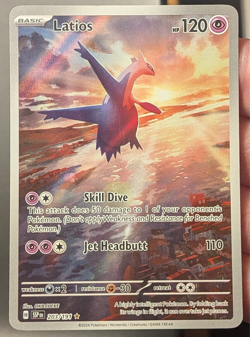 Latios 203/191 Pokemon TCG Scarlet & Violet Surging Sparks Illustration Rare NM - Image 1