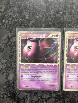 2x Lot Pokemon HeartGold & SoulSilver Triumphant Mew Prime ITALIAN #97/102 - Image 2