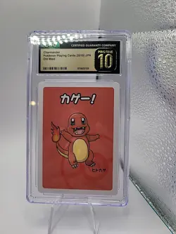 CGC 10 Pristine Charmander Old Maid 2019 Japanese Pokemon Card - Image 1