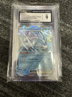Pokemon 2023 Suicune EX TCG Card 010/034 CGC Gem Mint 9 English - Image 1