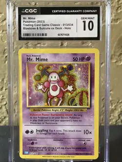 Mr. Mine Holo Pokemon 013/034 2023 Card CGC Gem Mint 10 - Image 1