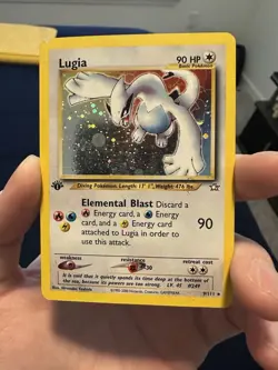 Pokemon Neo Genesis 1st Edition Lugia Card 9/111 Holo Rare WOTC TCG - Image 1