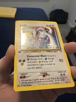Pokemon Neo Genesis 1st Edition Lugia Card 9/111 Holo Rare WOTC TCG - Image 2