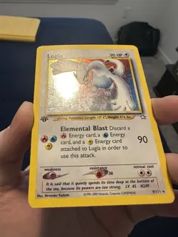 Pokemon Neo Genesis 1st Edition Lugia Card 9/111 Holo Rare WOTC TCG - Image 3