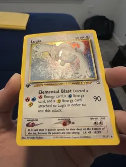 Pokemon Neo Genesis 1st Edition Lugia Card 9/111 Holo Rare WOTC TCG - Image 4