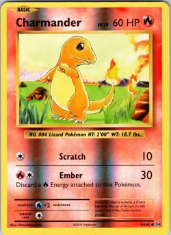 Charmander 9/108 XY - Evolutions Pokemon TCG NM Reverse Holo - Image 1
