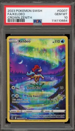 Pokemon Keldeo Crown Zenith Galarian Gallery Holo #GG07 PSA 10 Gem Mint - Image 1